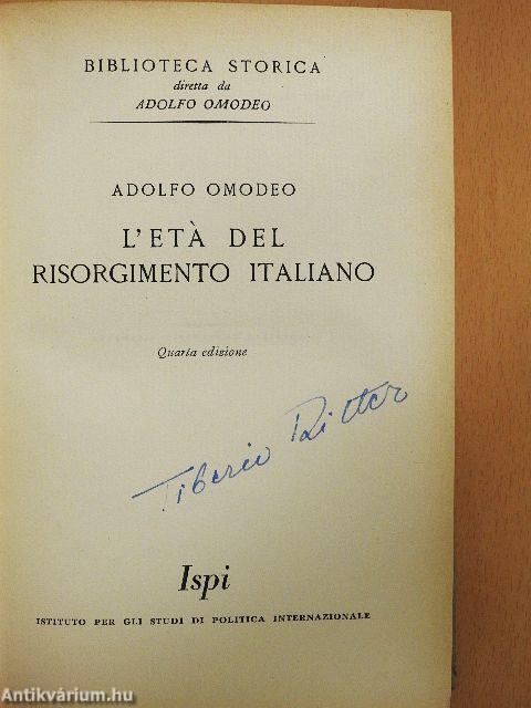 L'Etá del Risorgimento Italiano