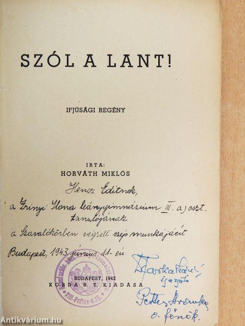 Szól a lant!