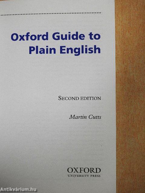 Oxford Guide to Plain English