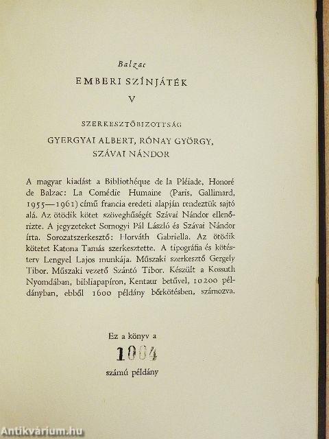Emberi színjáték I-X.