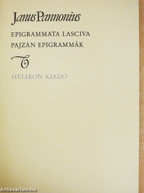 Pajzán epigrammák