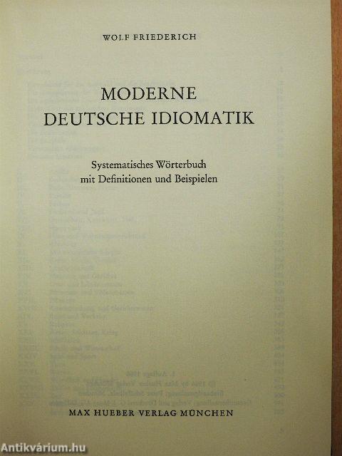 Moderne Deutsche Idiomatik