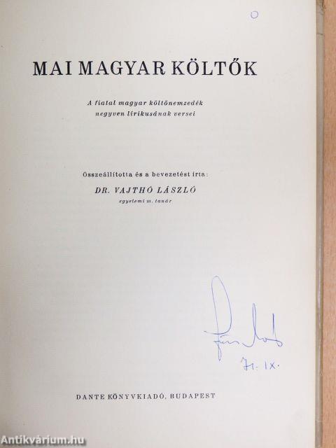 Mai magyar költők