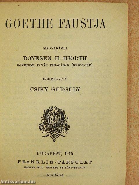 Goethe Faustja