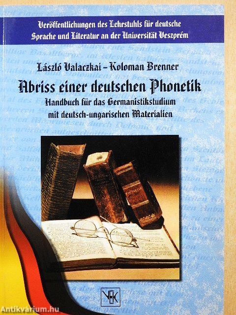Abriss einer deutschen Phonetik