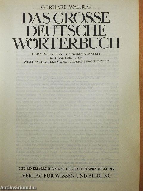 Das grosse deutsche Wörterbuch