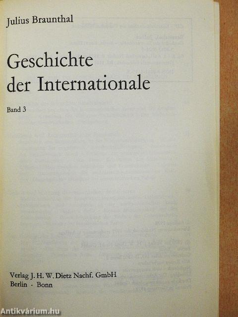Geschichte der Internationale 3.
