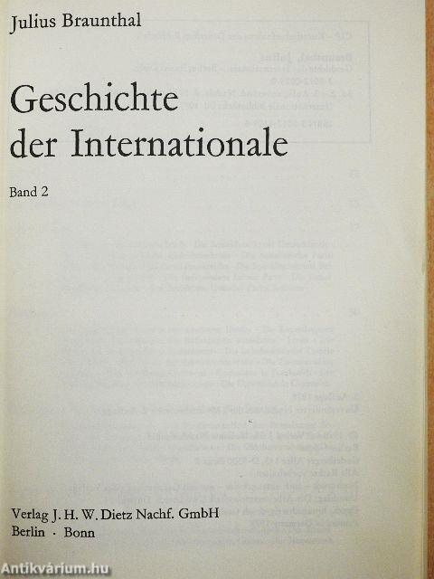 Geschichte der Internationale 2.
