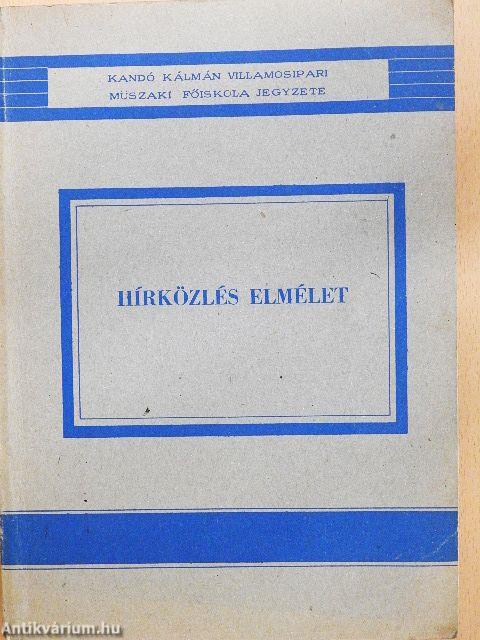 Hírközlés elmélet