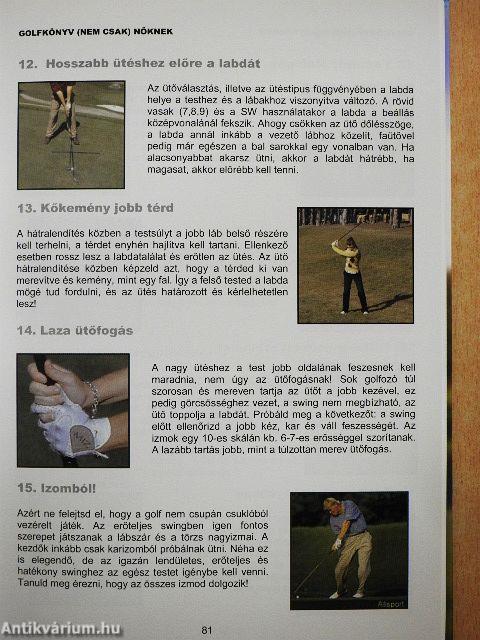Golfkönyv (nem csak) nőknek