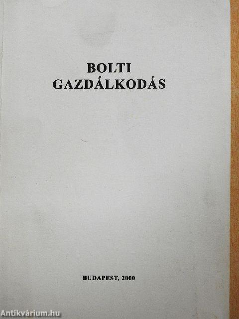 Bolti gazdálkodás