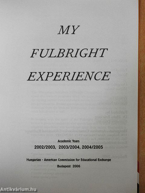 My Fulbright Experience