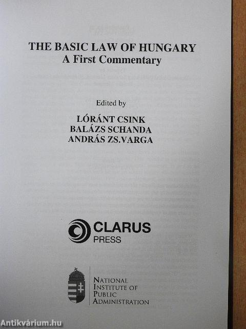 The Basic Law of Hungary