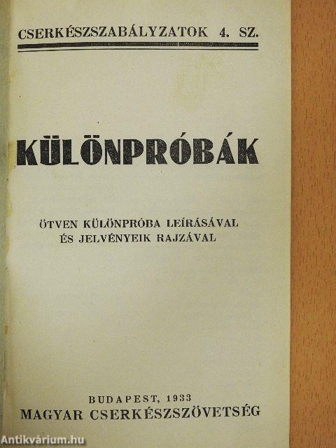 Különpróbák