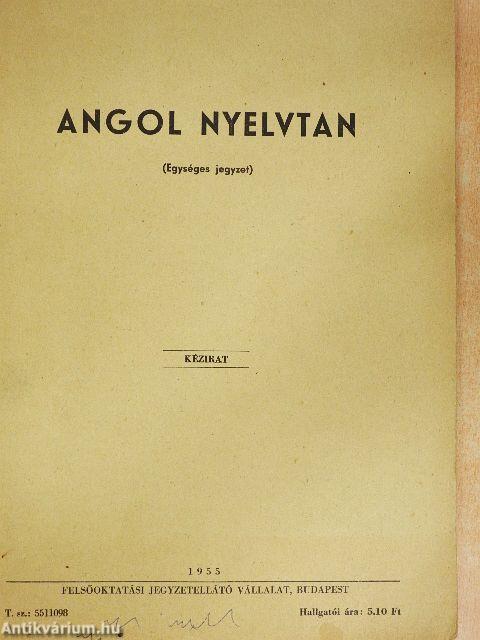 Angol nyelvtan