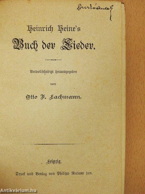 Buch der Lieder (gótbetűs)