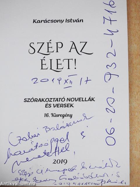 Szép az élet! (dedikált példány)