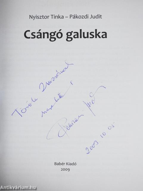 Csángó galuska (dedikált példány)