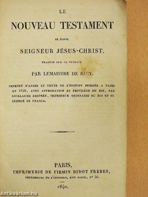 Le Nouveau Testament