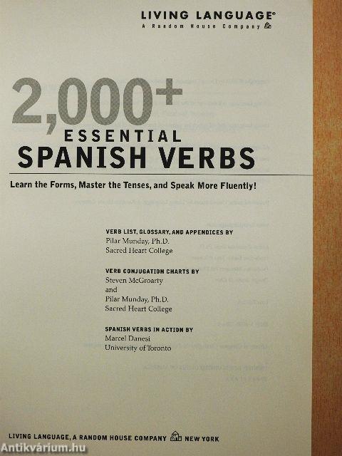 2,000+ Essential Spanish Verbs