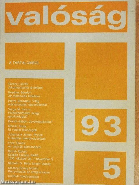 Valóság 1993. május