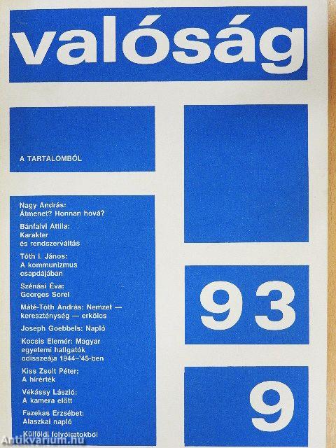 Valóság 1993. szeptember