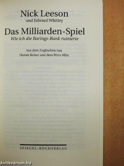 Das Milliarden-Spiel