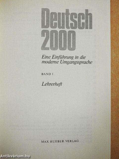 Deutsch 2000 1 - Lehrerheft