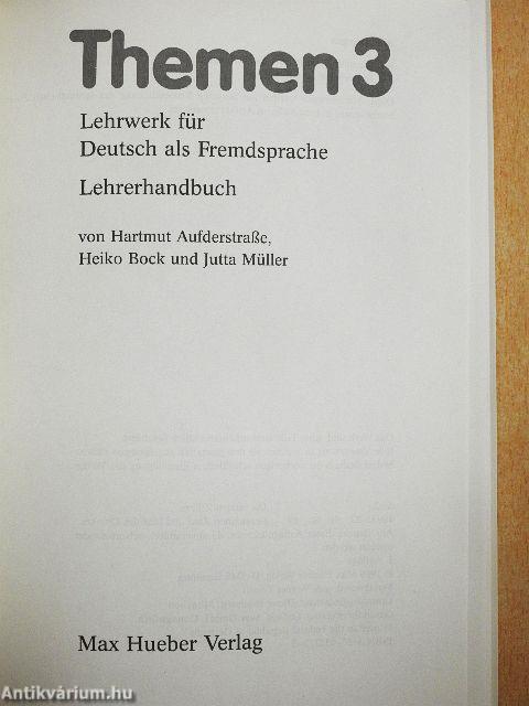 Themen 3 - Lehrerhandbuch
