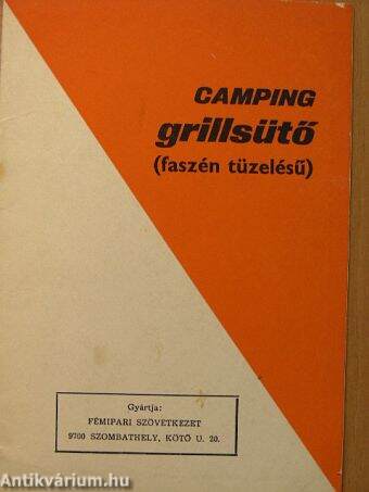 Camping grillsütő