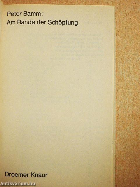 Am Rande der Schöpfung