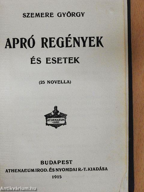 Apró regények és esetek