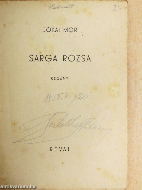 Sárga rózsa