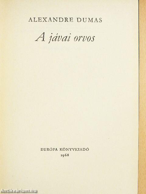 A jávai orvos