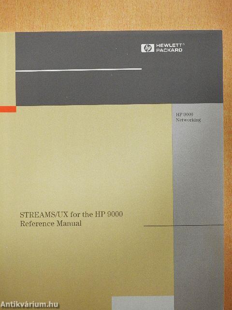 STREAMS/UX for the HP 9000 - Reference Manual