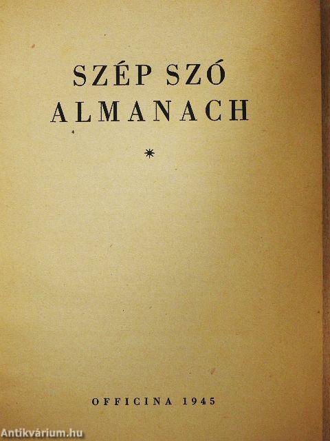 Szép szó almanach