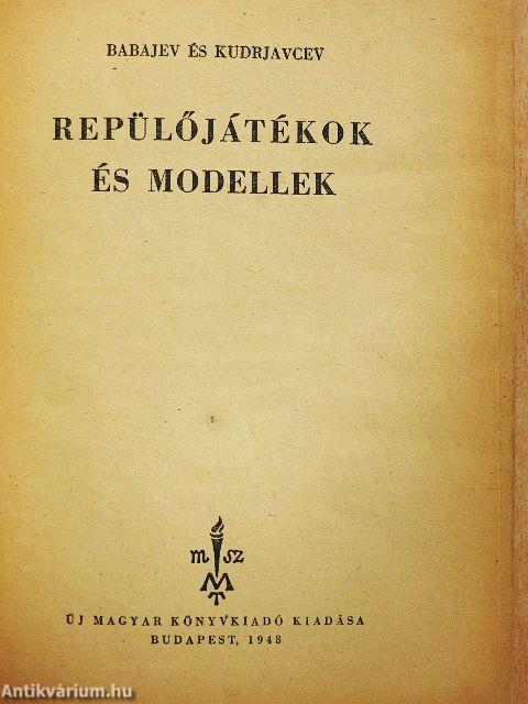 Repülőjátékok és modellek