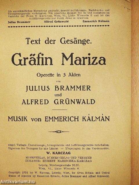 Gräfin Mariza