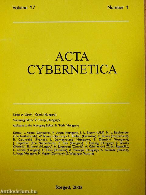 Acta Cybernetica 2005/1.