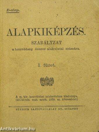 Alapkiképzés 1.