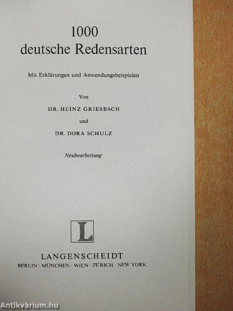1000 deutsche Redensarten