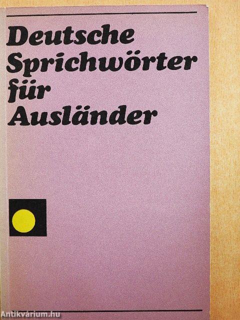 Deutsche Sprichwörter für Ausländer