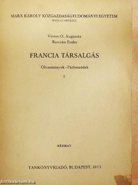 Francia társalgás I.