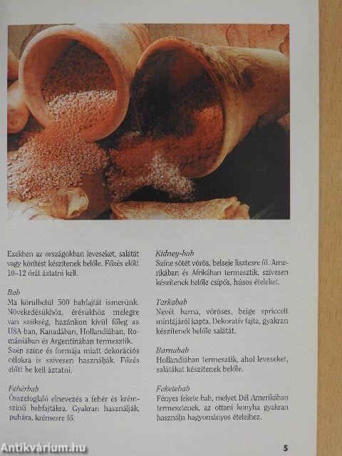 Bab, lencse és társai