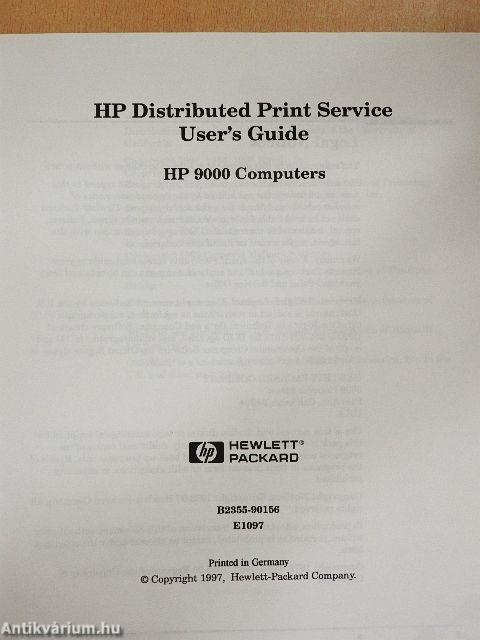 HP Distributed Print Service