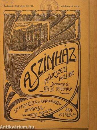 A szinház 1903. deczember 20-27.