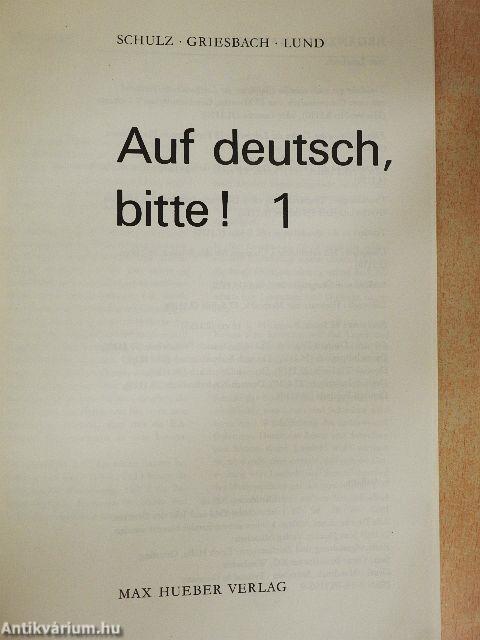 Auf Deutsch, bitte! 1.
