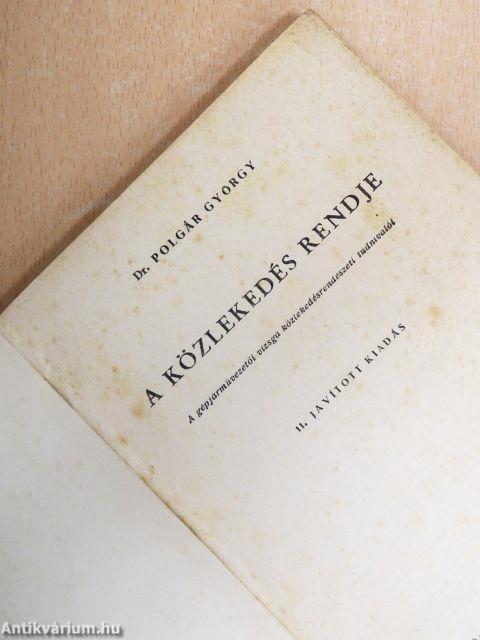 A közlekedés rendje