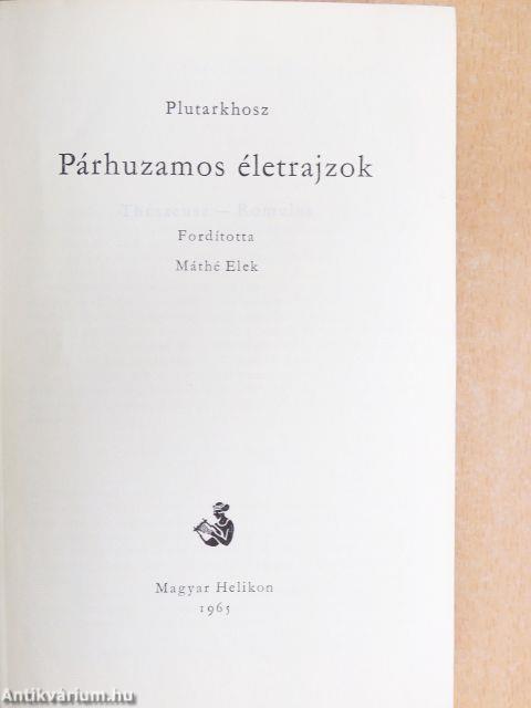 Párhuzamos életrajzok