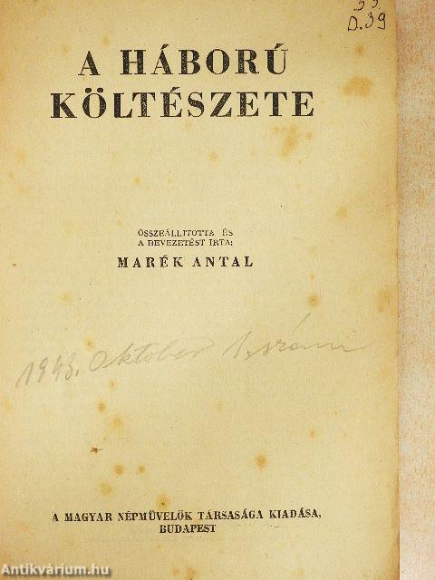 A háború költészete